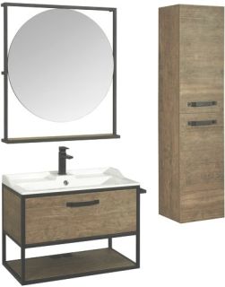 Зеркало Акватон Лофт Фабрик 1A242602LTDU0 80см дуб эндгрейн